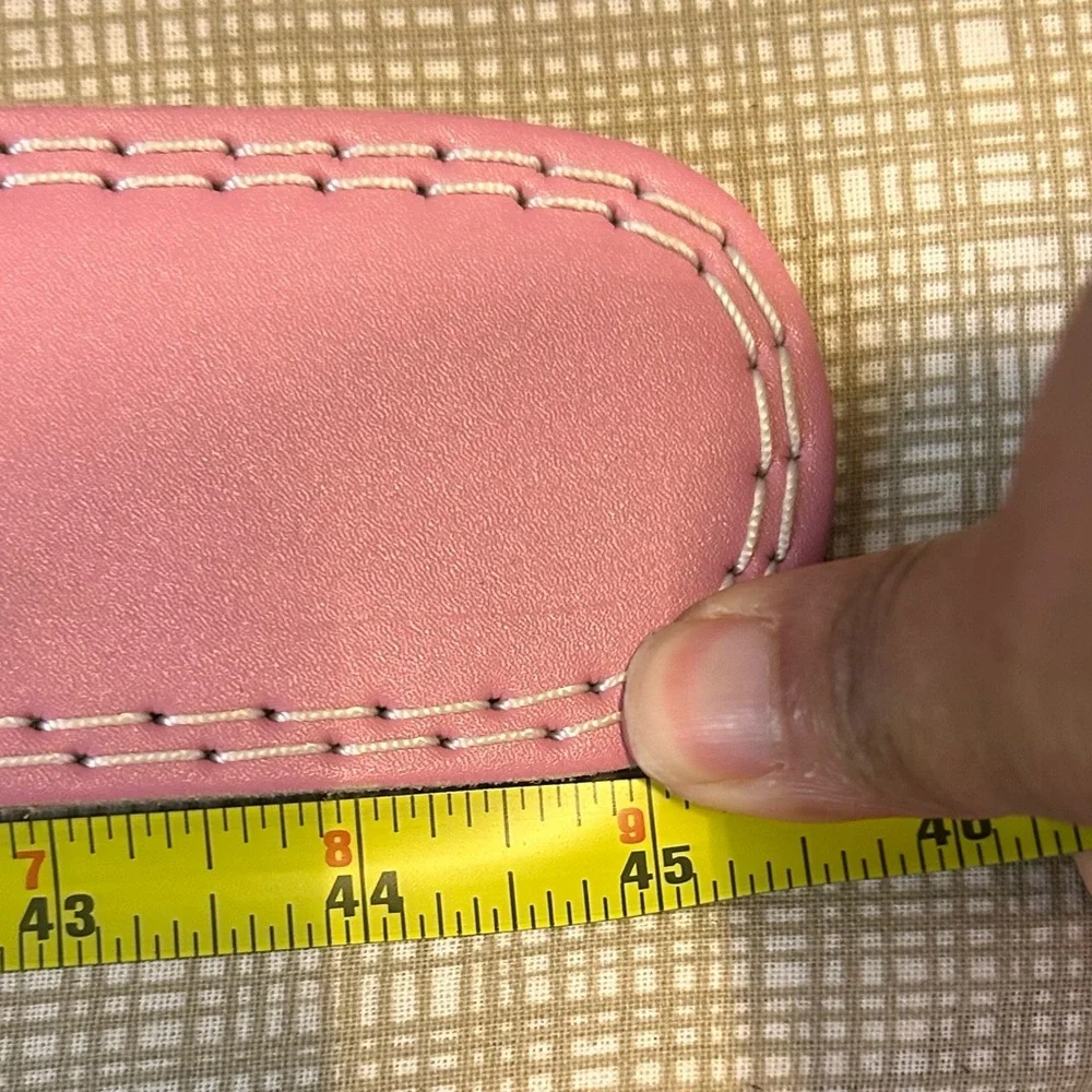 Pink Leather Weightlifting Belt – Women’s Gym Support (Like New)